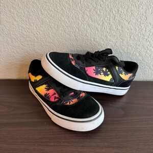 Airwalk Palm Tree Sneakers‎ Black Skate Shoes Streetwear Casual Shoes